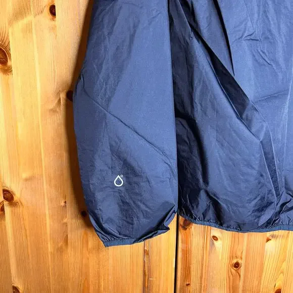 Barbour Grizedale Waterproof Hooded Rain Jacket Mens Large Navy Outdoors Hiking - Picture 11 of 12